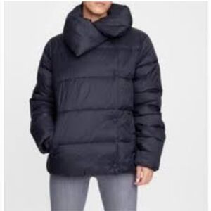 NWT Banana Republic Water Resistant Short Duvet Puffer Coat Jacket Black - Small